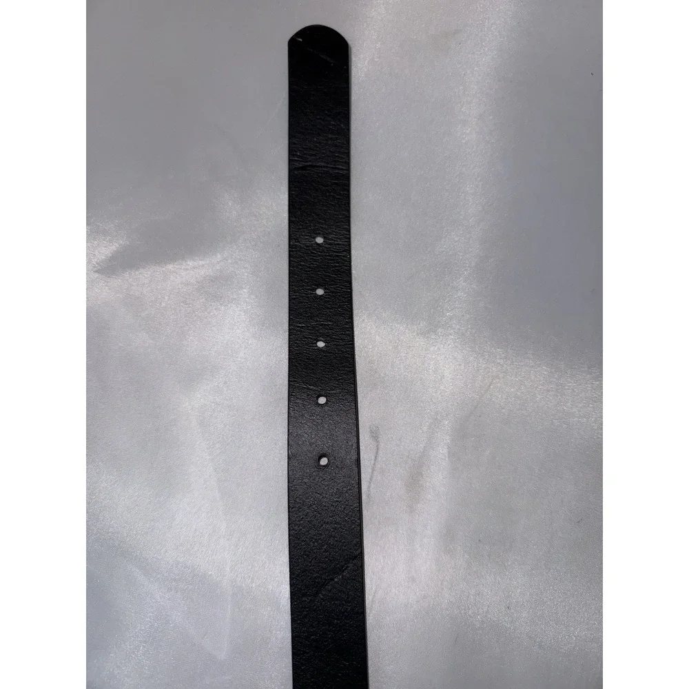 J.Crew Black Classic Belt in Genuine Leather Size Small Gold Buckle Casual Dress